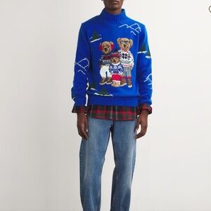 POLO RALPH LAUREN Wool Polo Bear Family Sweater